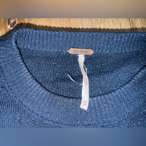 Free People Blue Sparkle Sweater ✨⭐️💖 - Picture 14 of 16